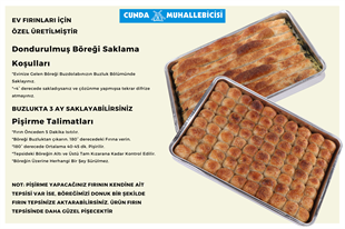 Dondurulmuş Patatesli Boşnak Böreği İstanbul Dışına Gönderilmez